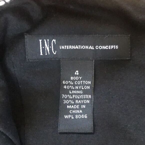 Vintage INC Black Lace Sheath Dress Sz 4 Party, Cocktail Party, Date Night - Picture 6 of 11